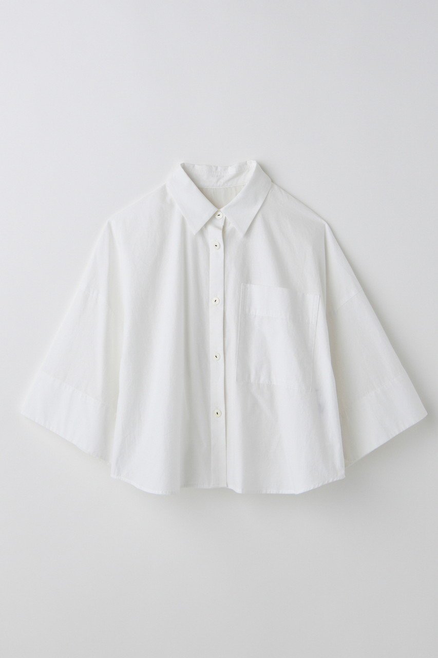 【ナゴンスタンス/nagonstans】のback-volume shirt/シャツ インテリア・キッズ・メンズ・レディースファッション・服の通販 founy(ファニー) 　ファッション　Fashion　レディースファッション　Ladies' Fashion Online　トップス・カットソー　Tops/Tshirt　シャツ/ブラウス　Shirts/Blouses　ショート　Short　スリーブ　Sleeve　バランス　Balance　NEW・新作・新着・新入荷　New Arrivals　Salt|ID: prp329100004599376 ipo3291000000032694695
