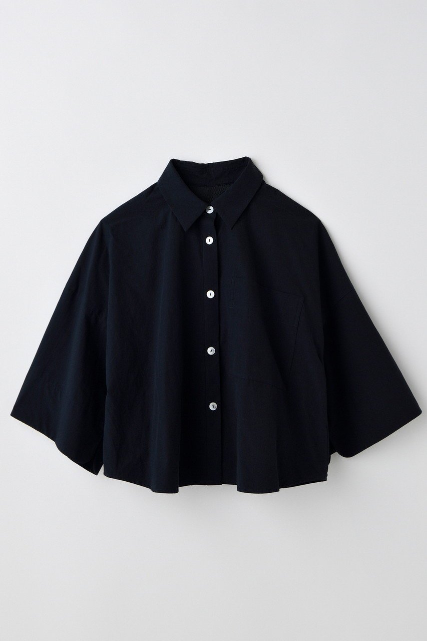 【ナゴンスタンス/nagonstans】のback-volume shirt/シャツ インテリア・キッズ・メンズ・レディースファッション・服の通販 founy(ファニー) 　ファッション　Fashion　レディースファッション　Ladies' Fashion Online　トップス・カットソー　Tops/Tshirt　シャツ/ブラウス　Shirts/Blouses　ショート　Short　スリーブ　Sleeve　バランス　Balance　NEW・新作・新着・新入荷　New Arrivals　Space|ID: prp329100004599376 ipo3291000000032694697