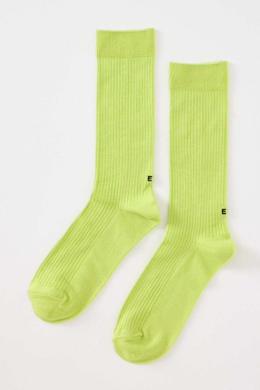 【エンフォルド/ENFOLD】のEMBROIDERY HIGH-GAUGE SOCKS/ソックス インテリア・キッズ・メンズ・レディースファッション・服の通販 founy(ファニー) 　ファッション　Fashion　レディースファッション　Ladies' Fashion Online　ソックス　Socks　レッグウェア　Legwear　サンダル　Sandals　シルケット　Mercerization　ソックス　Socks　フィット　Fit　夏　Summer　NEW・新作・新着・新入荷　New Arrivals　ライトグリーン|ID: prp329100004599377 ipo3291000000032694701