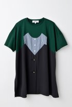 【エンフォルド/ENFOLD】のLAYERED-LIKE T-SHIRT/Tシャツ ダークグリーン|ID: prp329100004599379 ipo3291000000032694711