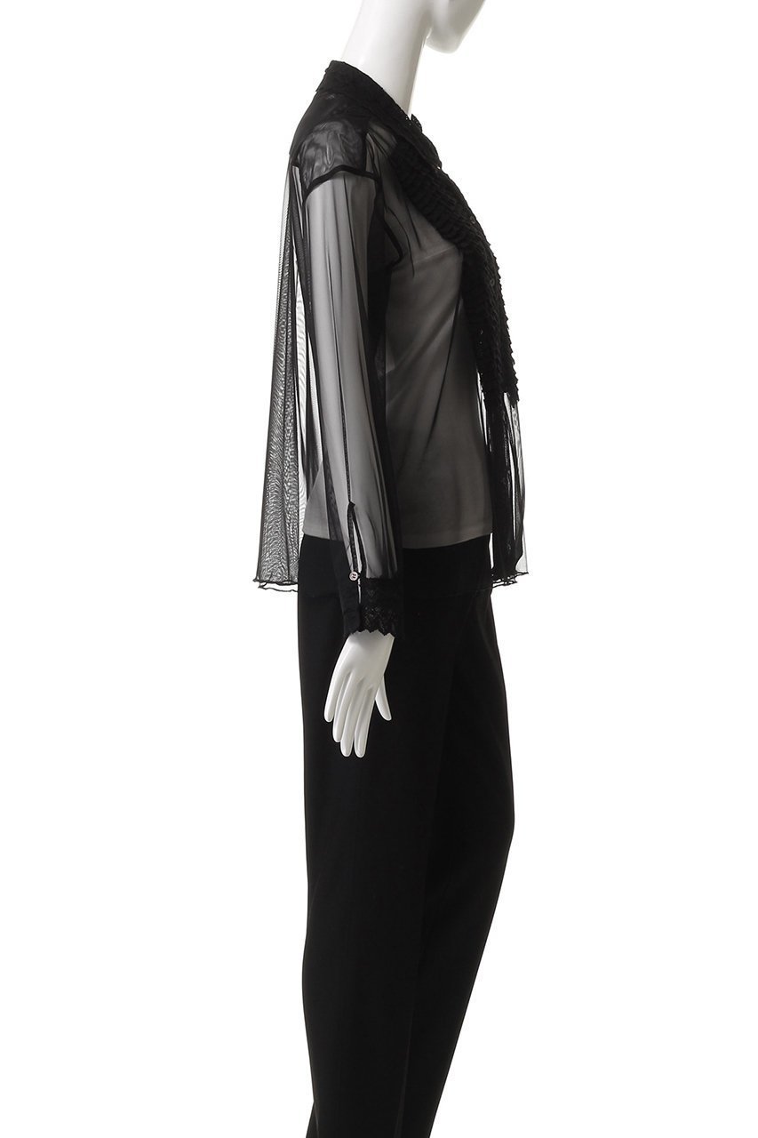 【ガリャルダガランテ/GALLARDAGALANTE】の【HERITANOVUM】ラッフルボザムシャツ 人気、トレンドファッション・服の通販 founy(ファニー) 　ファッション　Fashion　レディースファッション　Ladies' Fashion Online　トップス・カットソー　Tops/Tshirt　シャツ/ブラウス　Shirts/Blouses　インナー　Inner　キャミソール　Camisole　シアー　Sheer　スタンダード　Standard　スリーブ　Sleeve　チュール　Tulle　レース　Race　ロング　Long　エレガント 上品　Elegant　NEW・新作・新着・新入荷　New Arrivals　other-3|ID: prp329100004599382 ipo3291000000032694736