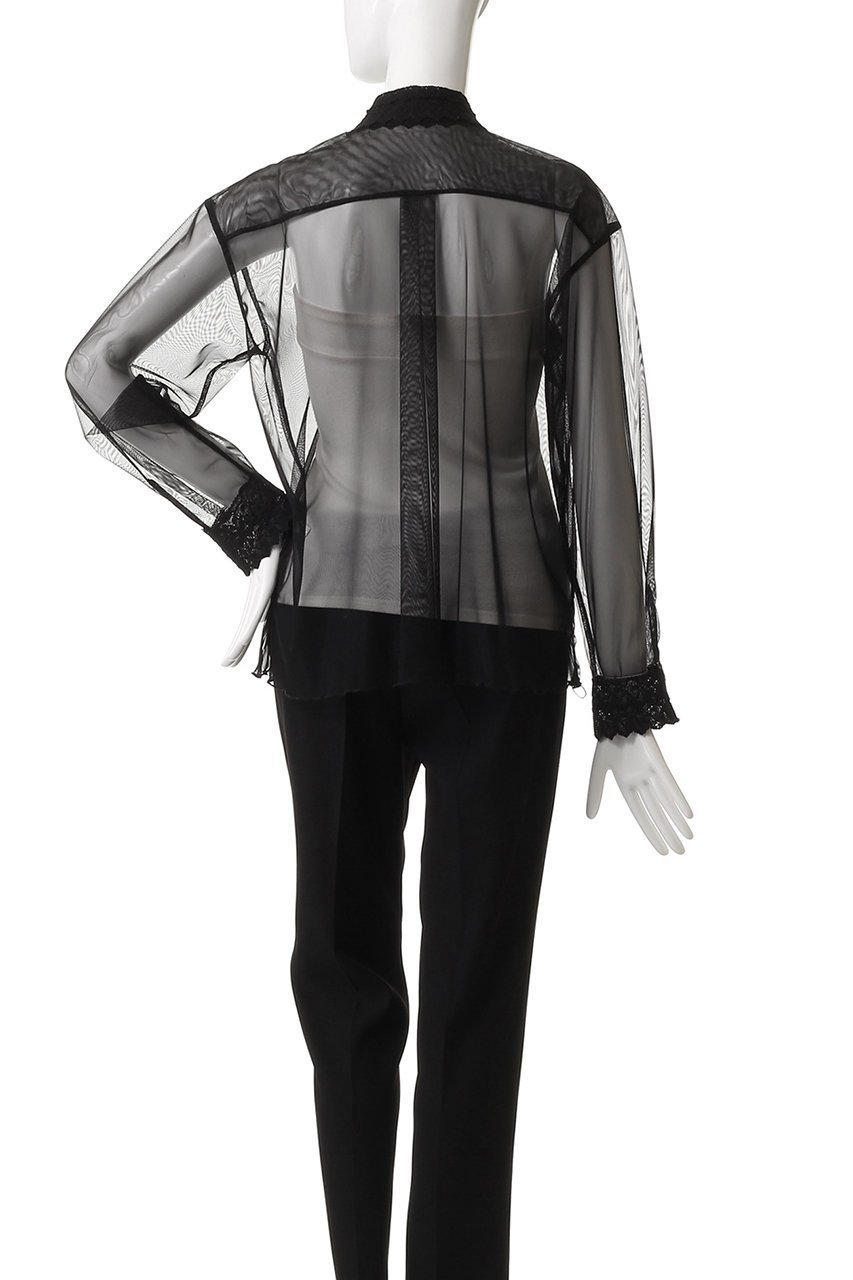 【ガリャルダガランテ/GALLARDAGALANTE】の【HERITANOVUM】ラッフルボザムシャツ 人気、トレンドファッション・服の通販 founy(ファニー) 　ファッション　Fashion　レディースファッション　Ladies' Fashion Online　トップス・カットソー　Tops/Tshirt　シャツ/ブラウス　Shirts/Blouses　インナー　Inner　キャミソール　Camisole　シアー　Sheer　スタンダード　Standard　スリーブ　Sleeve　チュール　Tulle　レース　Race　ロング　Long　エレガント 上品　Elegant　NEW・新作・新着・新入荷　New Arrivals　other-4|ID: prp329100004599382 ipo3291000000032694737
