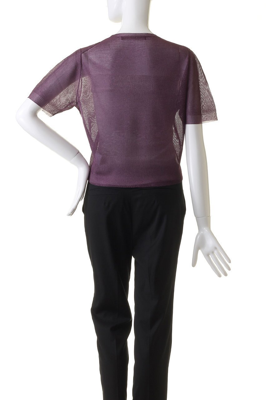 【マルティニーク/martinique】のシアームリネプルオーバー 人気、トレンドファッション・服の通販 founy(ファニー) 　ファッション　Fashion　レディースファッション　Ladies' Fashion Online　トップス・カットソー　Cut & Sew Tops　ニット　Knit Tops & Sweaters　プルオーバー　Pullovers　エレガント 上品　Elegant　トレンド　Trend　パープル　Purple　再入荷　Restock/Back In Stock/Re Arrival　other-4|ID: prp329100004599387 ipo3291000000032694787