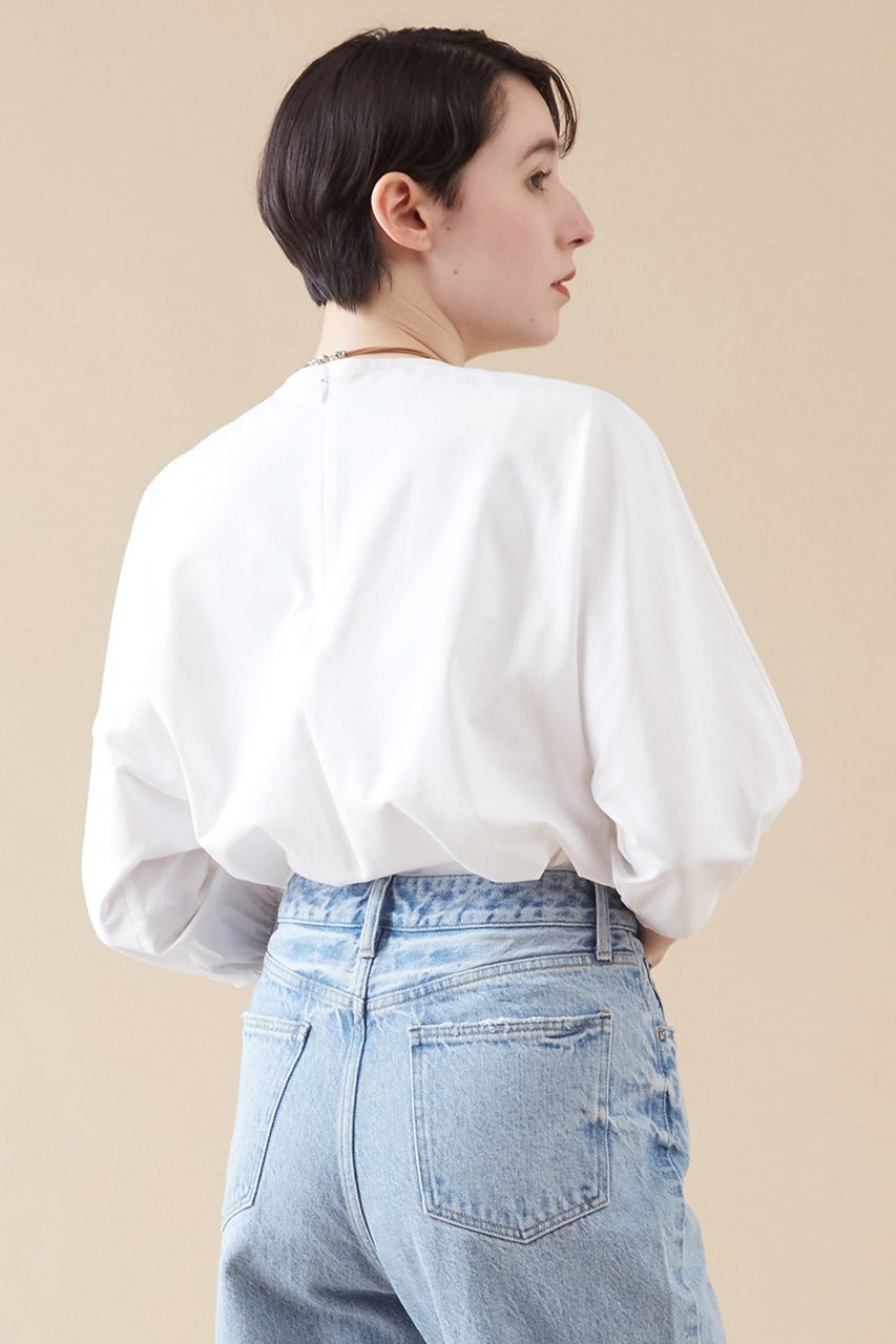 【マルティニーク/martinique】のドルマンコンビプルオーバー 人気、トレンドファッション・服の通販 founy(ファニー) 　ファッション　Fashion　レディースファッション　Ladies' Fashion Online　トップス・カットソー　Cut & Sew Tops　シャツ/ブラウス　Elegant Blouses & Button-Ups　プルオーバー　Pullovers　おすすめ　Recommend　カットソー　Cut And Sew　ショート　Short　スリーブ　Sleeve　タイプライター　Typewriter　再入荷　Restock/Back In Stock/Re Arrival　other-3|ID: prp329100004599389 ipo3291000000032694801