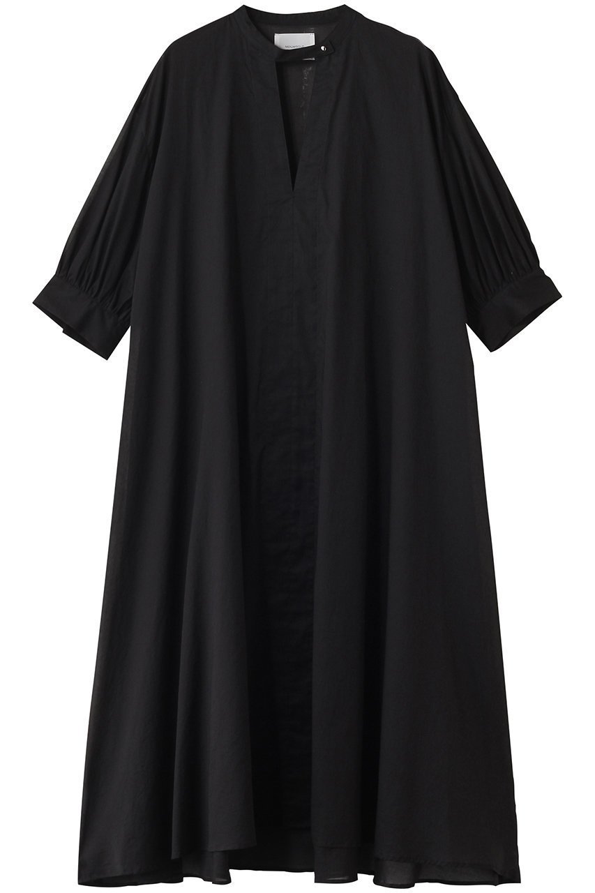 【ミディウミソリッド/MIDIUMISOLID】のstand collar skipper OP ワンピース インテリア・キッズ・メンズ・レディースファッション・服の通販 founy(ファニー) 　ファッション　Fashion　レディースファッション　Ladies' Fashion Online　ワンピース　Dress　チュニック　Tunic　スキッパー　Skipper　スタイリッシュ　Stylish　スタンド　Stand　チュニック　Tunic　フェミニン　Feminine　ロング　Long　NEW・新作・新着・新入荷　New Arrivals　black|ID: prp329100004599390 ipo3291000000032694807