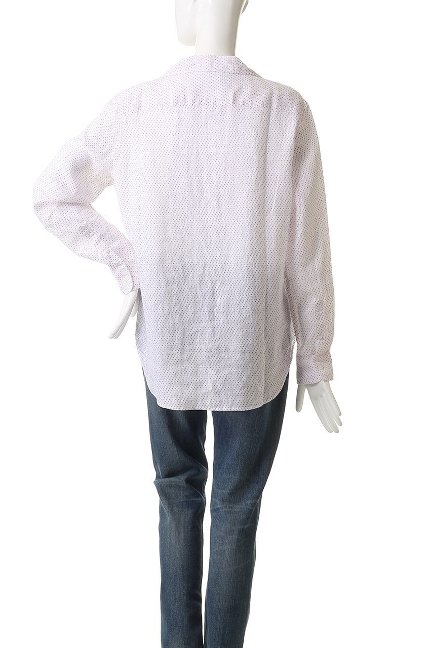 【フランク&アイリーン/Frank&Eileen】のEILEEN イタリアンリネン ナンバープリントシャツ 人気、トレンドファッション・服の通販 founy(ファニー) 　ファッション　Fashion　レディースファッション　Fashion for Women　トップス・カットソー　Cut & Sew Tops　シャツ・ブラウス・オフィスカジュアル　Elegant Blouses & Button-Ups　スリーブ　Sleeve, Long Sleeve / Short Sleeve　ボトム　Bottoms, Lower Wear　リネン　Linen, Linen Fabric　ロング　Long, Long-Length　無地　Plain, Solid Color　other-4|ID: prp329100004599393 ipo3291000000035613822