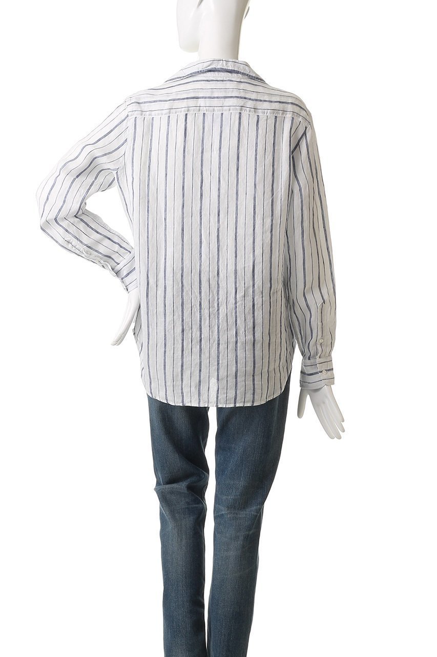 【フランク&アイリーン/Frank&Eileen】のEILEEN イタリアンリネン ストライプシャツ 人気、トレンドファッション・服の通販 founy(ファニー) 　ファッション　Fashion　レディースファッション　Ladies' Fashion Online　トップス・カットソー　Cut & Sew Tops　シャツ/ブラウス　Elegant Blouses & Button-Ups　ストライプ　Stripe　スリーブ　Sleeve　デニム　Denim　リネン　Linen　リラックス　Relax　ロング　Long　エレガント 上品　Elegant　NEW・新作・新着・新入荷　New Arrivals　other-4|ID: prp329100004599394 ipo3291000000032694866