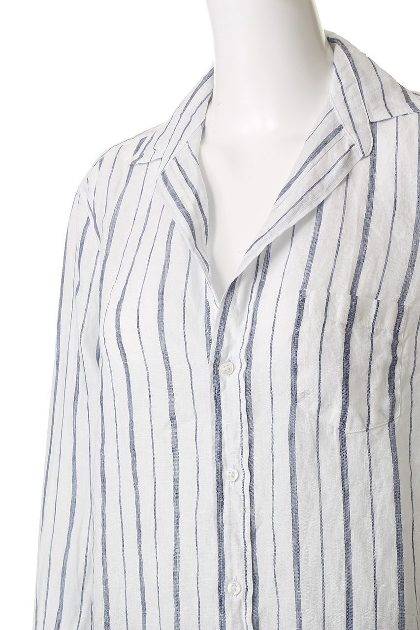 【フランク&アイリーン/Frank&Eileen】のEILEEN イタリアンリネン ストライプシャツ 人気、トレンドファッション・服の通販 founy(ファニー) 　ファッション　Fashion　レディースファッション　Ladies' Fashion Online　トップス・カットソー　Cut & Sew Tops　シャツ/ブラウス　Elegant Blouses & Button-Ups　ストライプ　Stripe　スリーブ　Sleeve　デニム　Denim　リネン　Linen　リラックス　Relax　ロング　Long　エレガント 上品　Elegant　NEW・新作・新着・新入荷　New Arrivals　other-5|ID: prp329100004599394 ipo3291000000032694867