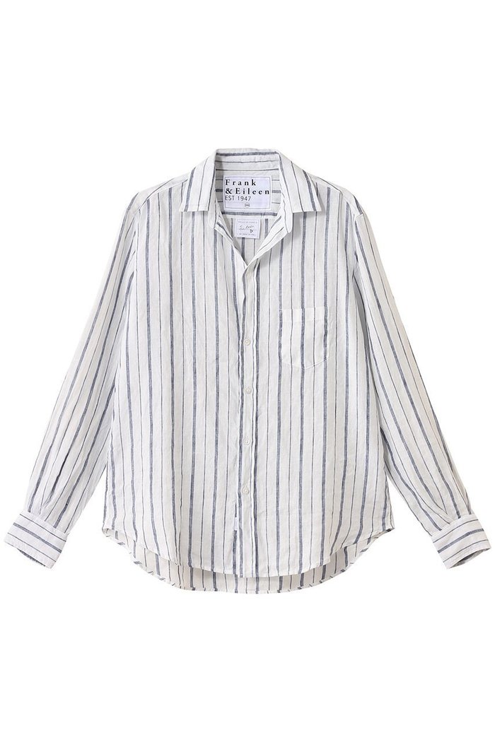 【フランク&アイリーン/Frank&Eileen】のEILEEN イタリアンリネン ストライプシャツ インテリア・キッズ・メンズ・レディースファッション・服の通販 founy(ファニー) https://founy.com/ ファッション Fashion レディースファッション Fashion for Women トップス・カットソー Cut & Sew Tops シャツ・ブラウス・オフィスカジュアル Elegant Blouses & Button-Ups ストライプ Stripe, Striped Pattern スリーブ Sleeve, Long Sleeve / Short Sleeve デニム Denim, Jeans Material リネン Linen, Linen Fabric リラックス Relax, Relaxed Fit ロング Long, Long-Length エレガント 上品 Elegant |ID: prp329100004599394 ipo3291000000036118394