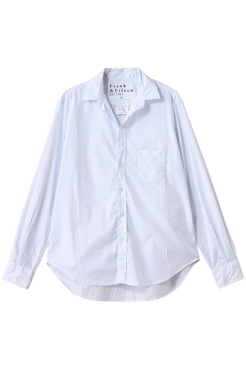 【フランク&アイリーン/Frank&Eileen】のEILEEN イタリアンコットン ホワイトチェックシャツ 人気、トレンドファッション・服の通販 founy(ファニー) 　ファッション　Fashion　レディースファッション　Ladies' Fashion Online　トップス・カットソー　Tops/Tshirt　シャツ/ブラウス　Shirts/Blouses　スリーブ　Sleeve　ロング　Long　NEW・新作・新着・新入荷　New Arrivals　 other-1|ID: prp329100004599395 ipo3291000000032694868