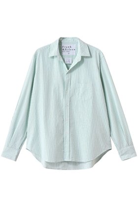 【フランク&アイリーン/Frank&Eileen】 EILEEN イタリアンコットン グリーンストライプシャツ人気、トレンドファッション・服の通販 founy(ファニー) ファッション Fashion レディースファッション Ladies' Fashion Online トップス・カットソー Cut & Sew Tops シャツ/ブラウス Elegant Blouses & Button-Ups ストライプ Stripe スリーブ Sleeve ロング Long NEW・新作・新着・新入荷 New Arrivals |ID:prp329100004599396