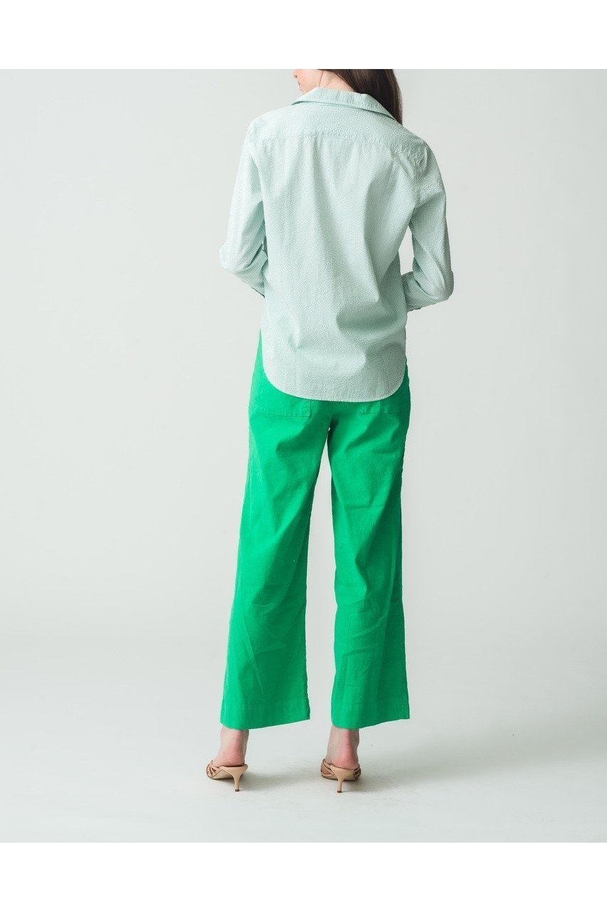 【フランク&アイリーン/Frank&Eileen】のEILEEN イタリアンコットン グリーンストライプシャツ 人気、トレンドファッション・服の通販 founy(ファニー) 　ファッション　Fashion　レディースファッション　Ladies' Fashion Online　トップス・カットソー　Cut & Sew Tops　シャツ/ブラウス　Elegant Blouses & Button-Ups　ストライプ　Stripe　スリーブ　Sleeve　ロング　Long　NEW・新作・新着・新入荷　New Arrivals　other-8|ID: prp329100004599396 ipo3291000000032694882