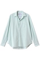【フランク&アイリーン/Frank&Eileen】のEILEEN イタリアンコットン グリーンストライプシャツ 人気、トレンドファッション・服の通販 founy(ファニー) ファッション Fashion レディースファッション Fashion for Women トップス・カットソー Cut & Sew Tops シャツ・ブラウス・オフィスカジュアル Elegant Blouses & Button-Ups ストライプ Stripe, Striped Pattern スリーブ Sleeve, Long Sleeve / Short Sleeve ロング Long, Long-Length thumbnail グリーン|ID: prp329100004599396 ipo3291000000036392062