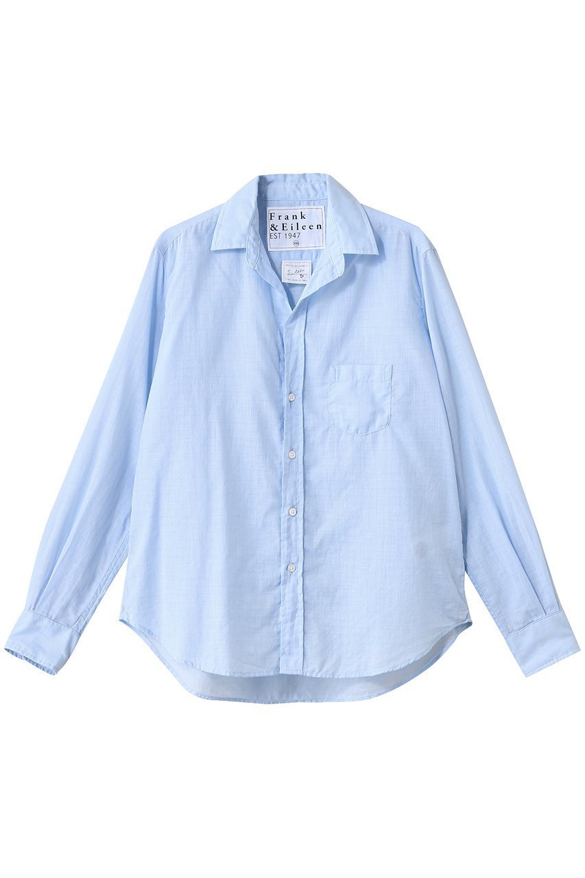 【フランク&アイリーン/Frank&Eileen】のEILEEN イタリアンコットン ライトブルーシャツ 人気、トレンドファッション・服の通販 founy(ファニー) 　ファッション　Fashion　レディースファッション　Fashion for Women　トップス・カットソー　Cut & Sew Tops　シャツ・ブラウス・オフィスカジュアル　Elegant Blouses & Button-Ups　シンプル　Simple, Minimal　スリーブ　Sleeve, Long Sleeve / Short Sleeve　ロング　Long, Long-Length　 other-1|ID: prp329100004599397 ipo3291000000036392079