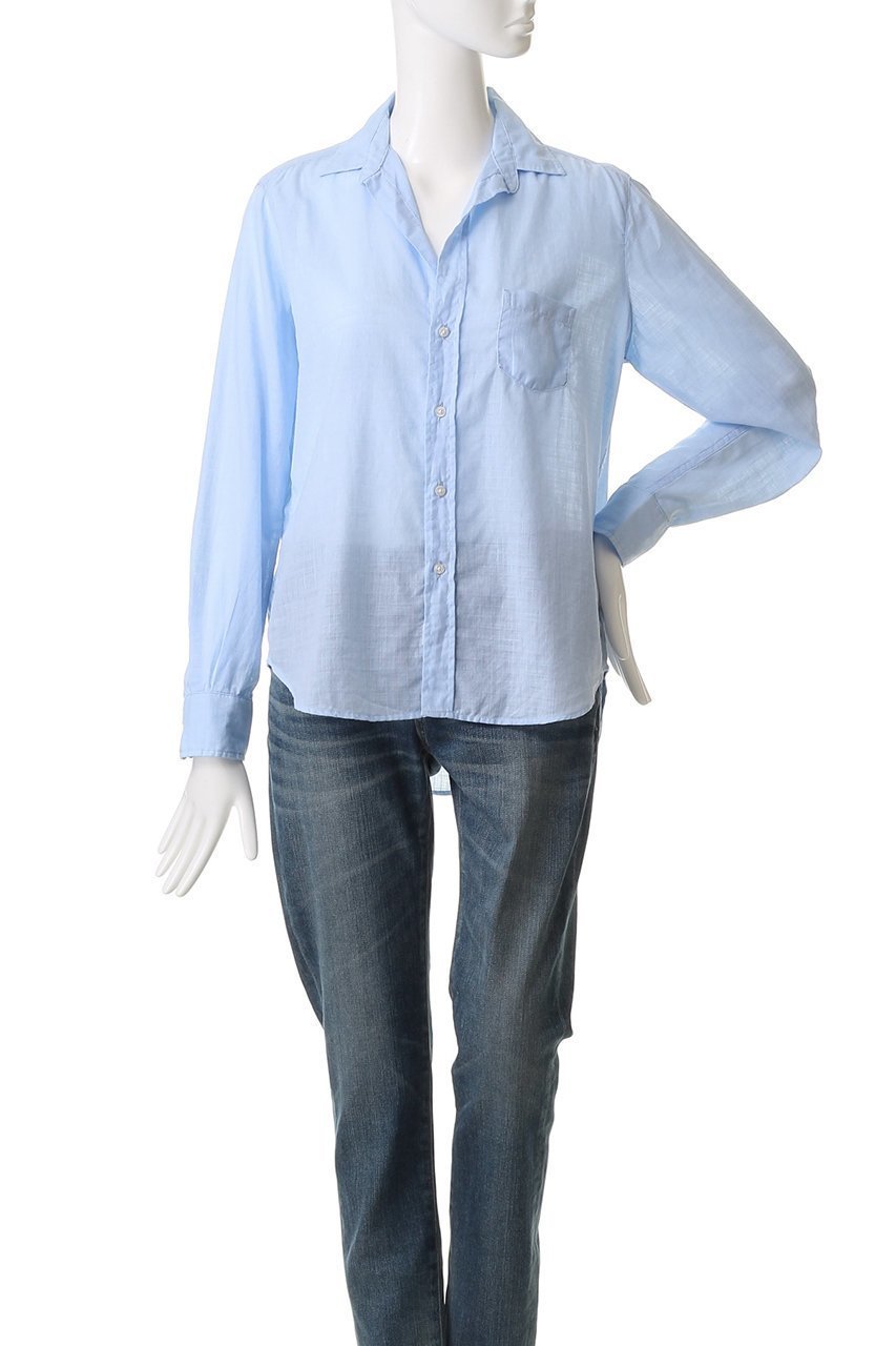 【フランク&アイリーン/Frank&Eileen】のEILEEN イタリアンコットン ライトブルーシャツ 人気、トレンドファッション・服の通販 founy(ファニー) 　ファッション　Fashion　レディースファッション　Fashion for Women　トップス・カットソー　Cut & Sew Tops　シャツ・ブラウス・オフィスカジュアル　Elegant Blouses & Button-Ups　シンプル　Simple, Minimal　スリーブ　Sleeve, Long Sleeve / Short Sleeve　ロング　Long, Long-Length　other-2|ID: prp329100004599397 ipo3291000000036392081