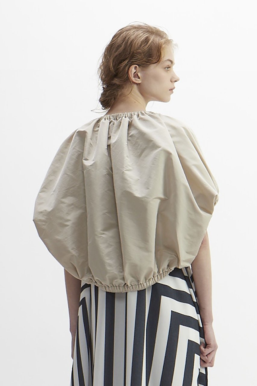 【プレインピープル/PLAIN PEOPLE】のタフタギャザージャケット 人気、トレンドファッション・服の通販 founy(ファニー) 　ファッション　Fashion　レディースファッション　Ladies' Fashion Online　アウター　Coat Outerwear　ジャケット　Jackets　インナー　Inner　ギャザー　Gather　コンパクト　Compact　ジャケット　Jacket　スリーブ　Sleeve　タフタ　Taffeta　リボン　Ribbon　other-4|ID: prp329100004599398 ipo3291000000032694913