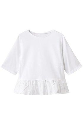 【アナイ/ANAYI】 ライトポンチペプラム5分袖プルオーバー人気、トレンドファッション・服の通販 founy(ファニー) ファッション Fashion レディースファッション Fashion for Women トップス・カットソー Cut & Sew Tops シャツ・ブラウス・オフィスカジュアル Elegant Blouses & Button-Ups ロングTシャツ・Tシャツ Longline T-Shirts & Tees カジュアルプルオーバー・ニットトップス Pullovers & Knit Tops / Casual Pullovers カットソー・ベーシックTシャツ Cut-and-Sewn Tops / Stretch Tees & Basics 2025年 2025 2025-2026秋冬・A/W Autumn/Winter 2025–26 AW25–26 ショート Short, Short Length スラックス Slacks, Dress Pants スリーブ Sleeve, Long Sleeve / Short Sleeve デニム Denim, Jeans Material ハーフ Half, Half-Length フェミニン Feminine, Girly プレーン Plain, Simple ペプラム Peplum, Flared Hem A/W・秋冬 Autumn/Winter |ID:prp329100004599399