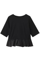 【アナイ/ANAYI】のライトポンチペプラム5分袖プルオーバー ブラック|ID: prp329100004599399 ipo3291000000035613836