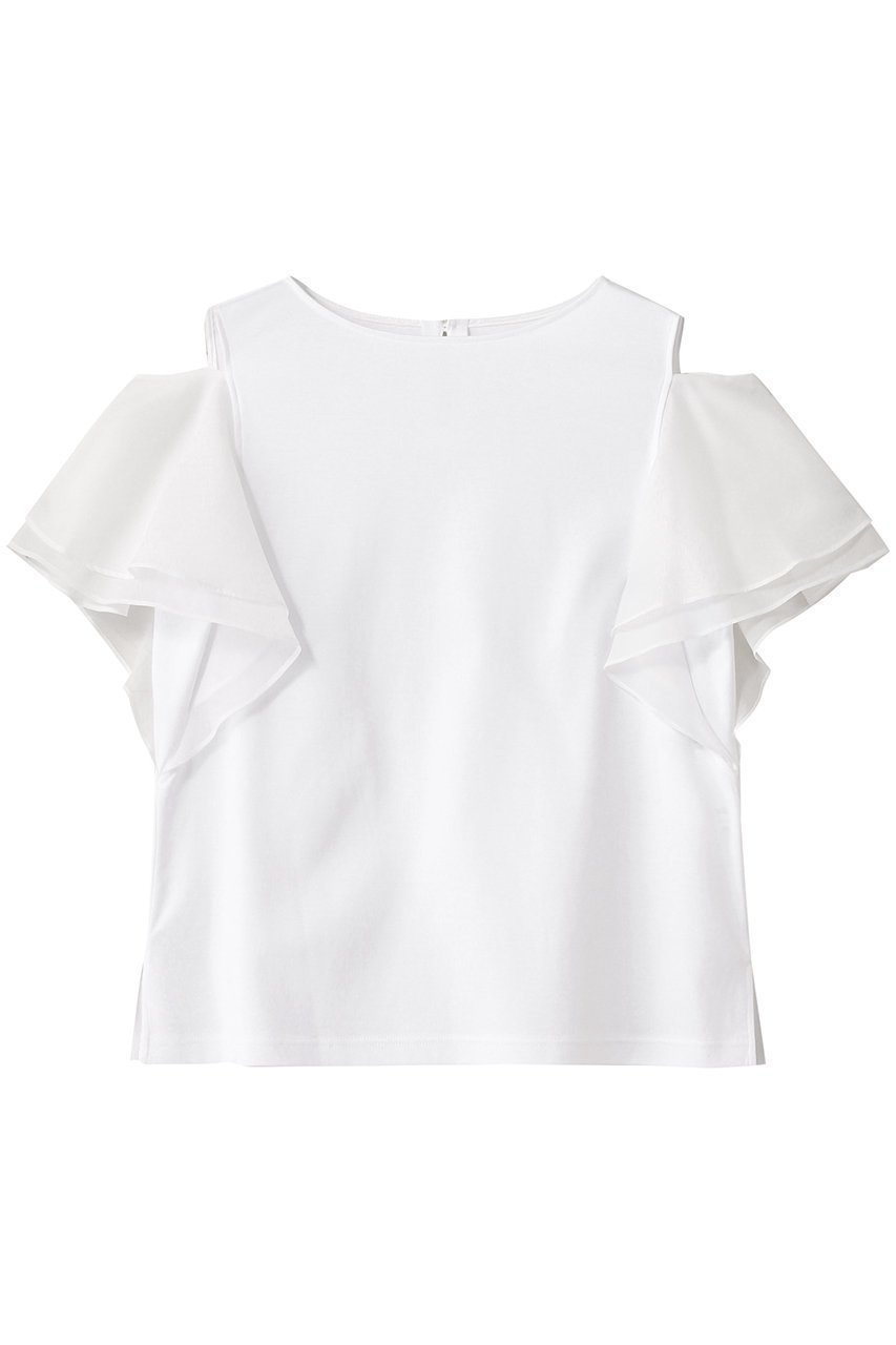 【アナイ/ANAYI】のライトポンチオフショルプルオーバー 人気、トレンドファッション・服の通販 founy(ファニー) 　ファッション　Fashion　レディースファッション　Fashion for Women　トップス・カットソー　Cut & Sew Tops　シャツ・ブラウス・オフィスカジュアル　Elegant Blouses & Button-Ups　ロングTシャツ・Tシャツ　Longline T-Shirts & Tees　カジュアルプルオーバー・ニットトップス　Pullovers & Knit Tops / Casual Pullovers　カットソー・ベーシックTシャツ　Cut-and-Sewn Tops / Stretch Tees & Basics　ショート　Short, Short Length　スリーブ　Sleeve, Long Sleeve / Short Sleeve　フェミニン　Feminine, Girly　プレーン　Plain, Simple　エレガント 上品　Elegant　 other-1|ID: prp329100004599400 ipo3291000000035759199