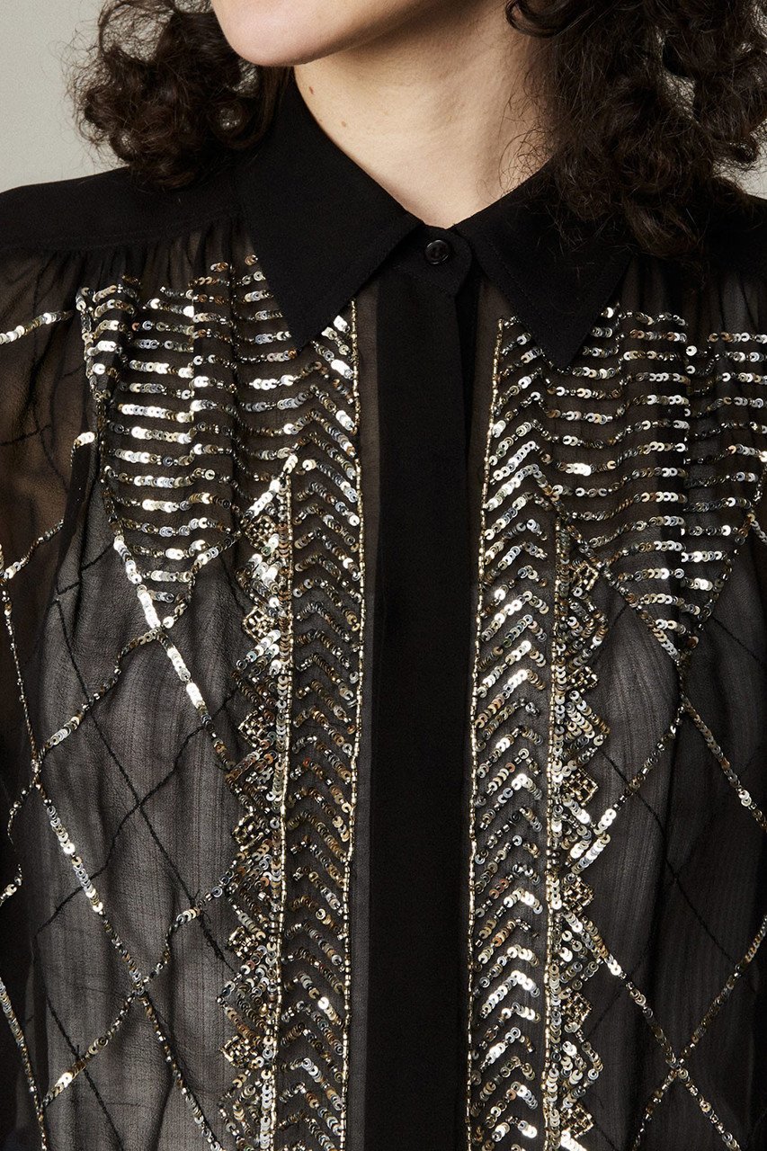 【マルティニーク/martinique】の【CURRENTAGE】Embroidery Sequins & Beads トップス 人気、トレンドファッション・服の通販 founy(ファニー) 　ファッション　Fashion　レディースファッション　Ladies' Fashion Online　トップス・カットソー　Tops/Tshirt　シャツ/ブラウス　Shirts/Blouses　インド　India　スパンコール　Sequins　スリーブ　Sleeve　セットアップ　Set Up　パターン　Pattern　フロント　Front　ランダム　Random　ロング　Long　ヴィンテージ　Vintage　エレガント 上品　Elegant　別注　Special Order　other-4|ID: prp329100004599402 ipo3291000000032694959