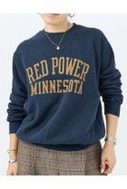 【デザイン ワークス/DESIGN WORKS】の【REMI ELIEF】SP加工3飛び裏毛別注スウェット RED POWER ネイビー|ID: prp329100004600371 ipo3291000000032703109