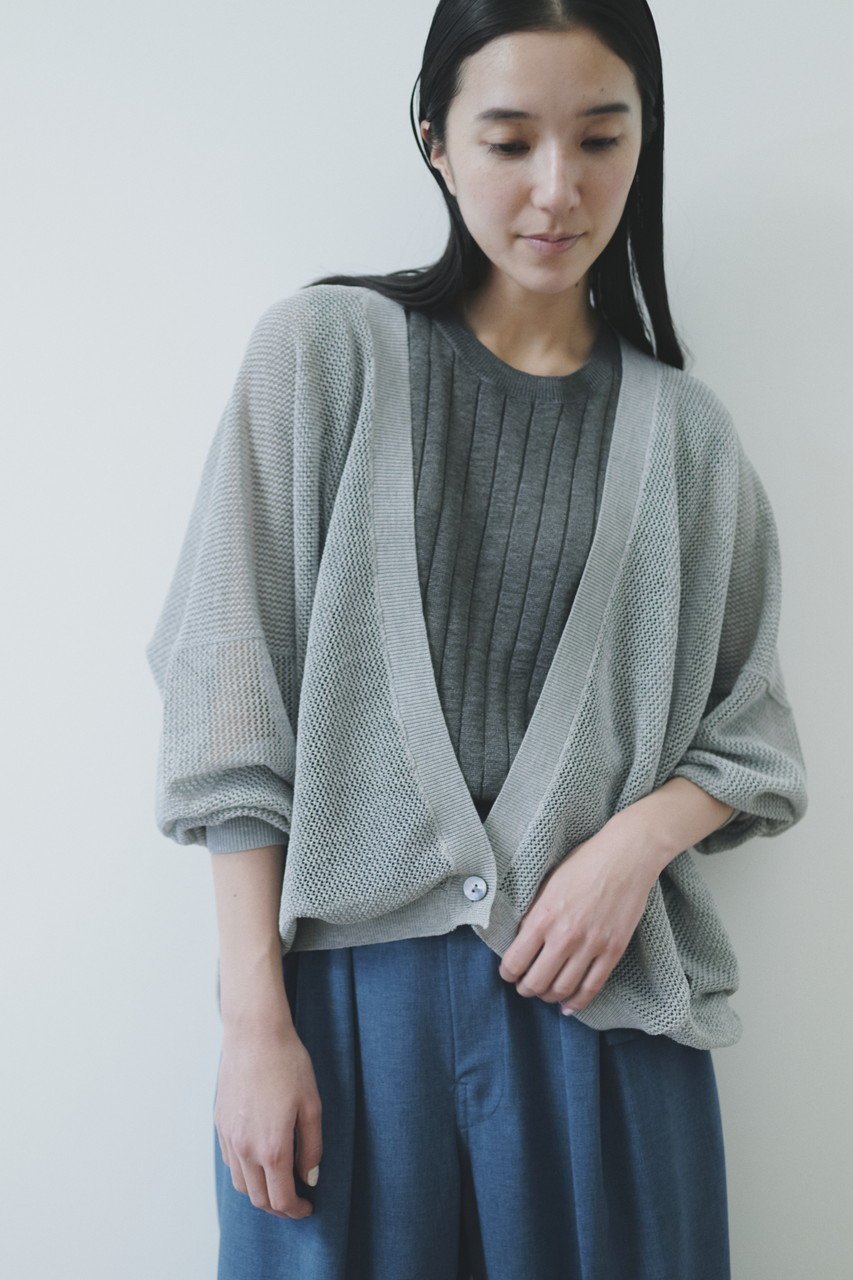 【レリル/lelill】のハイテクギマボレロ 人気、トレンドファッション・服の通販 founy(ファニー) 　ファッション　Fashion　レディースファッション　Fashion for Women　トップス・カットソー　Cut & Sew Tops　カーディガン・羽織り　Layered Style Cardigans　シャツ・ブラウス・オフィスカジュアル　Elegant Blouses & Button-Ups　ロングTシャツ・Tシャツ　Longline T-Shirts & Tees　カットソー・ベーシックTシャツ　Cut-and-Sewn Tops / Stretch Tees & Basics　カーディガン　Cardigan, Knitwear　ボレロ　Bolero, Short Cardigan　メッシュ　Mesh, Net Fabric　夏　Summer　新作・新入荷　New Arrivals / New In　other-6|ID: prp329100004600373 ipo3291000000032703251