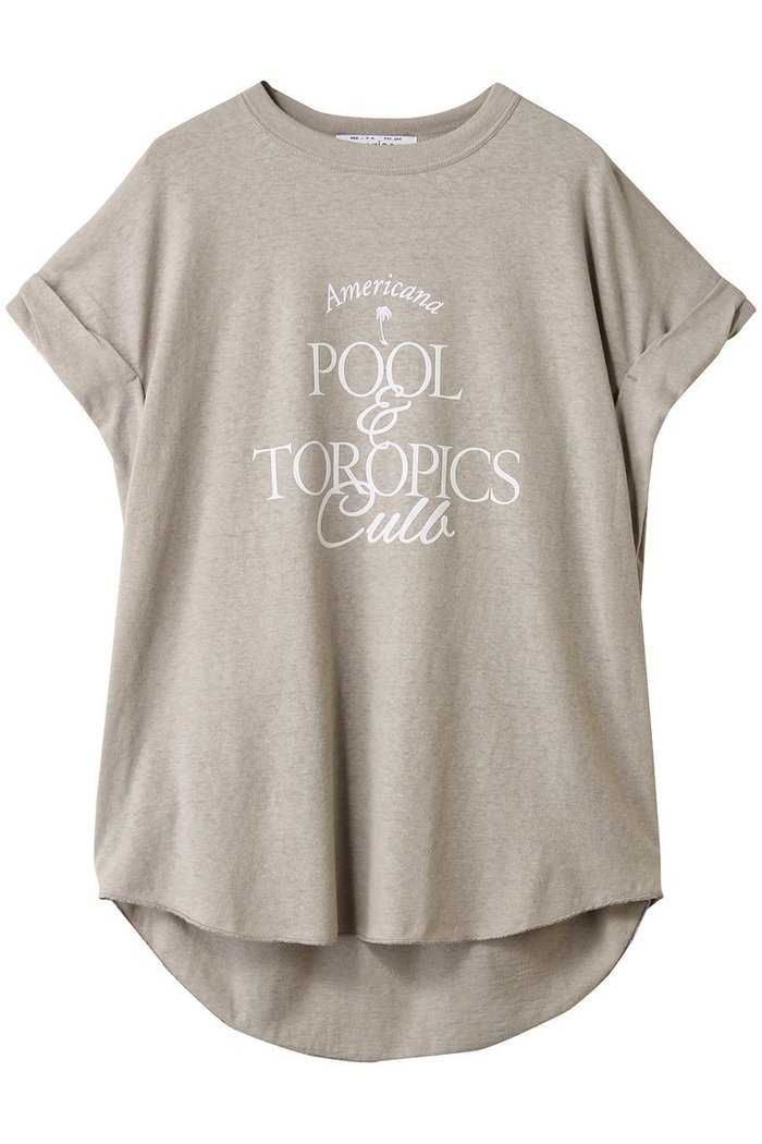 【アメリカーナ/Americana】の【ELLE SHOP限定】ベルギーリネンロゴTシャツ インテリア・キッズ・メンズ・レディースファッション・服の通販 founy(ファニー) https://founy.com/ ファッション Fashion レディースファッション Ladies' Fashion Online トップス・カットソー Cut & Sew Tops シャツ/ブラウス Elegant Blouses & Button-Ups ロング / Tシャツ Longline T-Shirts & Tees カットソー Tops & T-Shirts ショート Short スリーブ Sleeve トレンド Trend フロント Front リネン Linen NEW・新作・新着・新入荷 New Arrivals |ID: prp329100004600376 ipo3291000000032703303