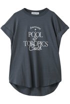 【アメリカーナ/Americana】の【ELLE SHOP限定】ベルギーリネンロゴTシャツ スミクロ|ID: prp329100004600376 ipo3291000000032703306