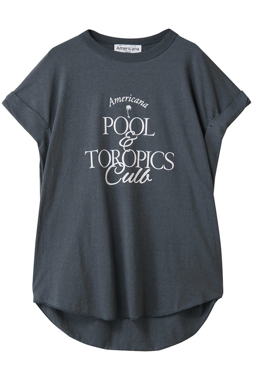 【アメリカーナ/Americana】の【ELLE SHOP限定】ベルギーリネンロゴTシャツ インテリア・キッズ・メンズ・レディースファッション・服の通販 founy(ファニー) 　ファッション　Fashion　レディースファッション　Fashion for Women　トップス・カットソー　Cut & Sew Tops　シャツ・ブラウス・オフィスカジュアル　Elegant Blouses & Button-Ups　ロングTシャツ・Tシャツ　Longline T-Shirts & Tees　カットソー・ベーシックTシャツ　Cut-and-Sewn Tops / Stretch Tees & Basics　ショート　Short, Short Length　スリーブ　Sleeve, Long Sleeve / Short Sleeve　トレンド　Trend, Trending Now　フロント　Front, Front Design　リネン　Linen, Linen Fabric　新作・新入荷　New Arrivals / New In　スミクロ|ID: prp329100004600376 ipo3291000000032703306