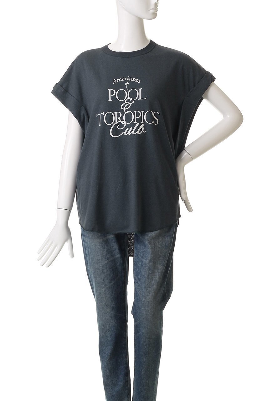 【アメリカーナ/Americana】の【ELLE SHOP限定】ベルギーリネンロゴTシャツ 人気、トレンドファッション・服の通販 founy(ファニー) 　ファッション　Fashion　レディースファッション　Fashion for Women　トップス・カットソー　Cut & Sew Tops　シャツ・ブラウス・オフィスカジュアル　Elegant Blouses & Button-Ups　ロングTシャツ・Tシャツ　Longline T-Shirts & Tees　カットソー・ベーシックTシャツ　Cut-and-Sewn Tops / Stretch Tees & Basics　ショート　Short, Short Length　スリーブ　Sleeve, Long Sleeve / Short Sleeve　トレンド　Trend, Trending Now　フロント　Front, Front Design　リネン　Linen, Linen Fabric　新作・新入荷　New Arrivals / New In　other-2|ID: prp329100004600376 ipo3291000000032703307