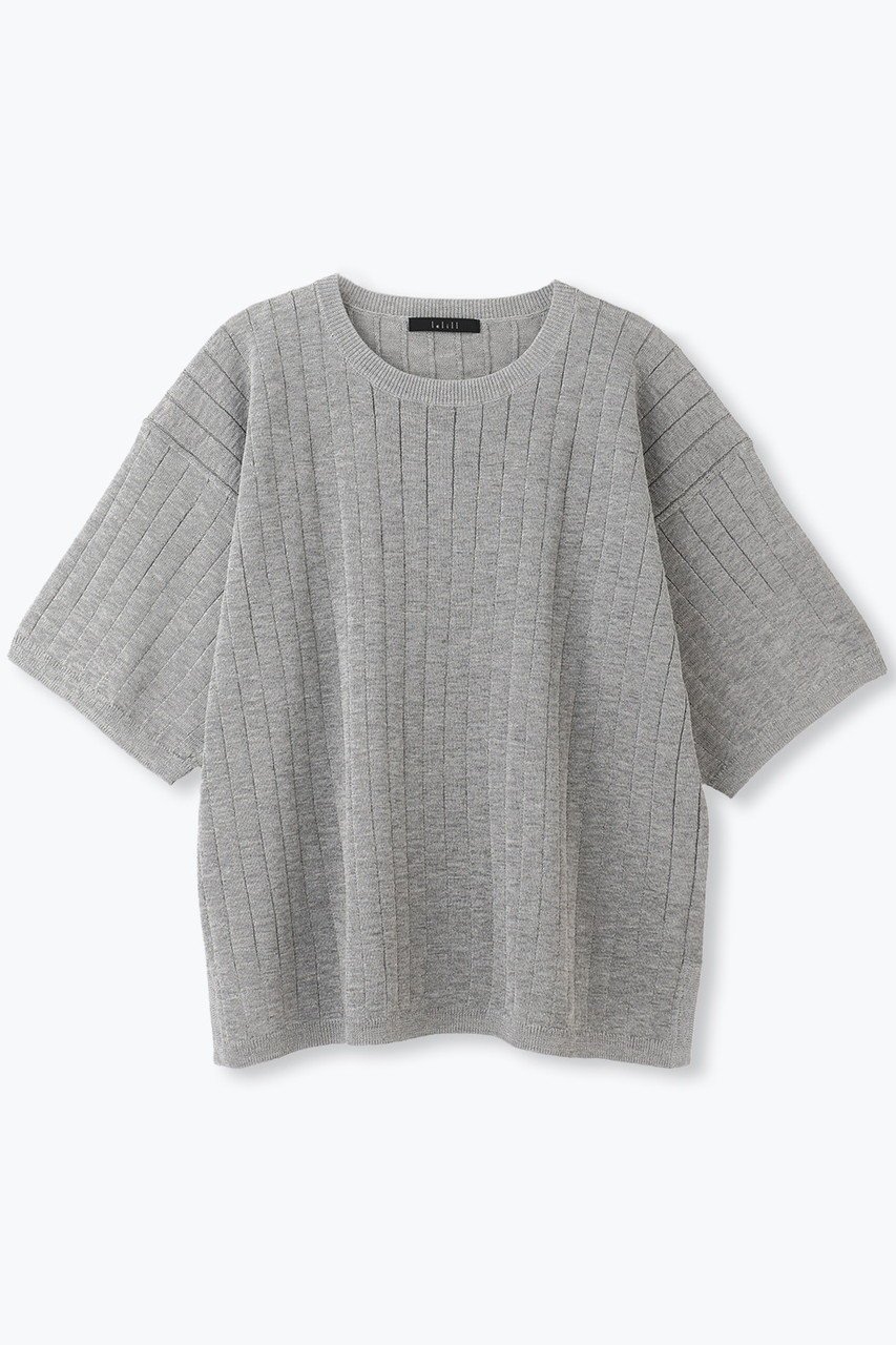 【レリル/lelill】のハイテクギマワイドリブニット(オーバーサイズ) 人気、トレンドファッション・服の通販 founy(ファニー) 　ファッション　Fashion　レディースファッション　Ladies' Fashion Online　トップス・カットソー　Cut & Sew Tops　ニット　Knit Tops & Sweaters　プルオーバー　Pullovers　ワイドリブ　Wide Rib　NEW・新作・新着・新入荷　New Arrivals　 other-1|ID: prp329100004600382 ipo3291000000032703350