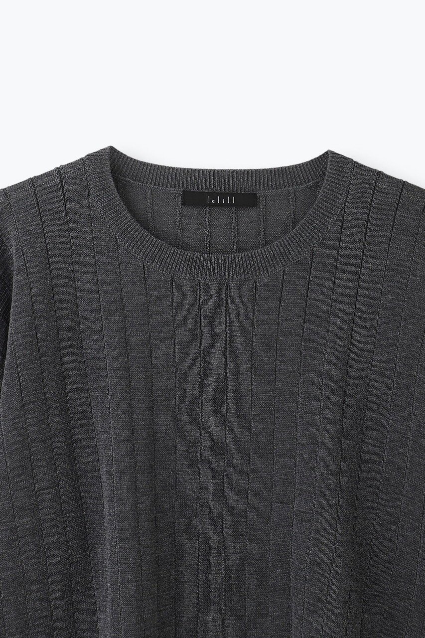 【レリル/lelill】のハイテクギマワイドリブニット(オーバーサイズ) 人気、トレンドファッション・服の通販 founy(ファニー) 　ファッション　Fashion　レディースファッション　Ladies' Fashion Online　トップス・カットソー　Cut & Sew Tops　ニット　Knit Tops & Sweaters　プルオーバー　Pullovers　ワイドリブ　Wide Rib　NEW・新作・新着・新入荷　New Arrivals　other-3|ID: prp329100004600382 ipo3291000000032703355