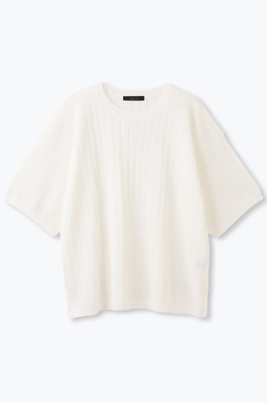 【レリル/lelill】のハイテクギマワイドリブニット(オーバーサイズ) インテリア・キッズ・メンズ・レディースファッション・服の通販 founy(ファニー) ファッション Fashion レディースファッション Fashion for Women トップス・カットソー Cut & Sew Tops ニット Knit Tops & Sweaters カジュアルプルオーバー・ニットトップス Pullovers & Knit Tops / Casual Pullovers ワイドリブ Wide Rib, Wide Ribbed Knit オフホワイト|ID: prp329100004600382 ipo3291000000035621903
