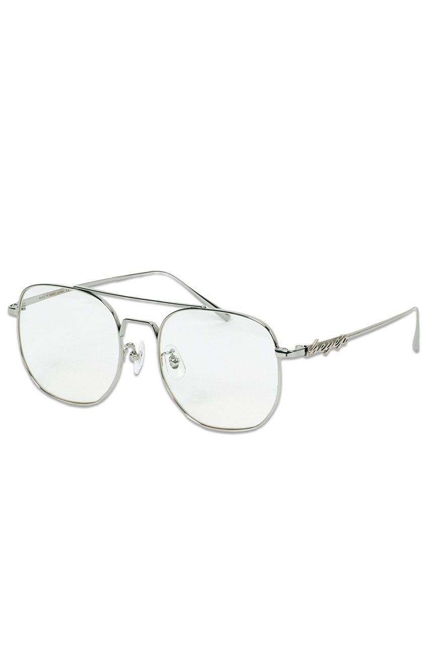 【ヘイップ/heyep】のAviator Glasses with Rhinestones&Logo インテリア・キッズ・メンズ・レディースファッション・服の通販 founy(ファニー) 　ファッション　Fashion　レディースファッション　Fashion for Women　サングラス&メガネ　Sunglasses & Eyewear　エレガント 上品　Elegant　クラシック　Classic, Timeless Style　ストーン　Stone, Gem-Like　フォルム　Silhouette, Form　新作・新入荷　New Arrivals / New In　シルバー|ID: prp329100004600389 ipo3291000000032703398