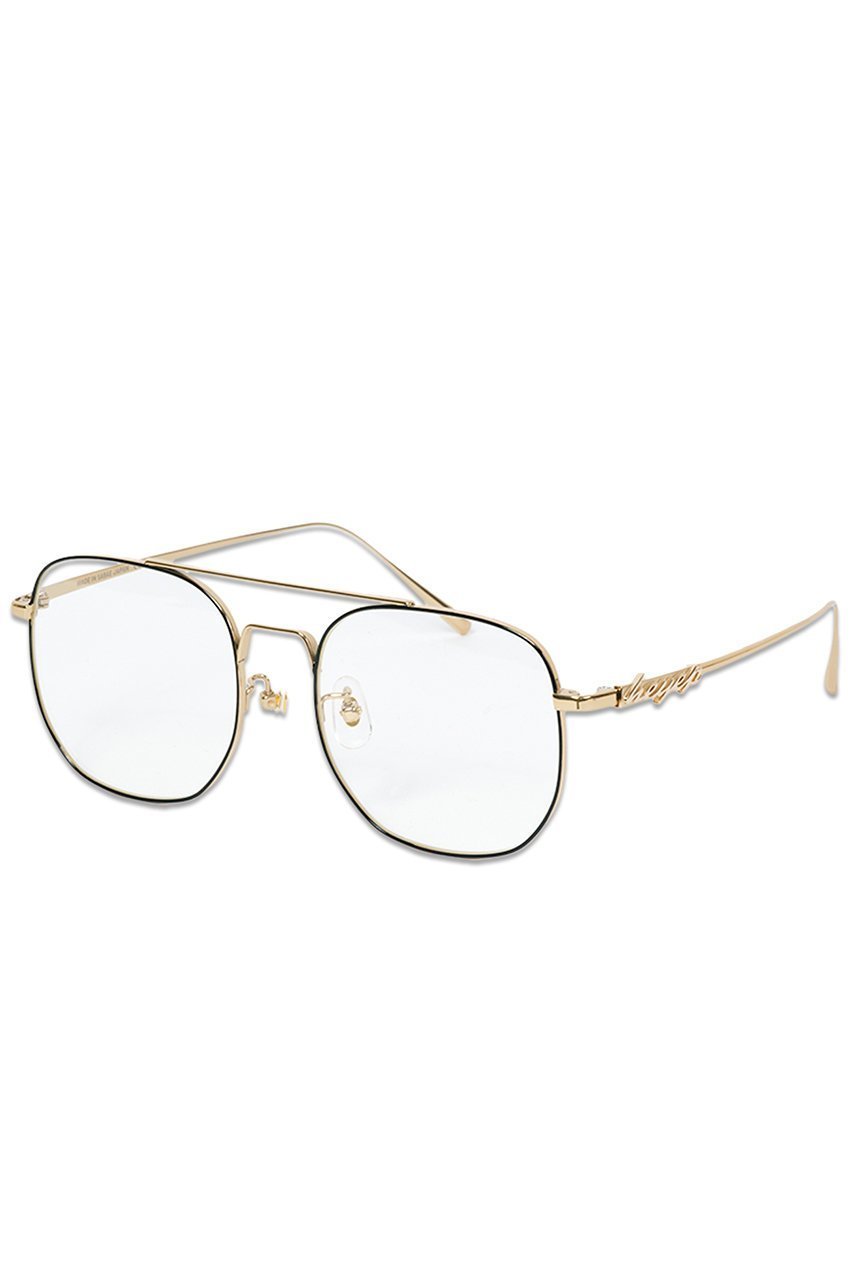 【ヘイップ/heyep】のAviator Glasses with Rhinestones&Logo インテリア・キッズ・メンズ・レディースファッション・服の通販 founy(ファニー) 　ファッション　Fashion　レディースファッション　Fashion for Women　サングラス&メガネ　Sunglasses & Eyewear　エレガント 上品　Elegant　クラシック　Classic, Timeless Style　ストーン　Stone, Gem-Like　フォルム　Silhouette, Form　新作・新入荷　New Arrivals / New In　ゴールド|ID: prp329100004600389 ipo3291000000032703400