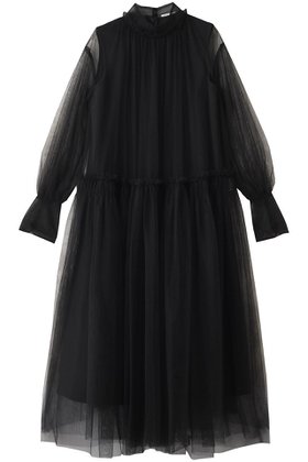 【チカ キサダ/CHIKA KISADA】のチュール レイヤー ワンピース 人気、トレンドファッション・服の通販 founy(ファニー) ファッション Fashion レディースファッション Fashion for Women ワンピース Dresses チュニック Tunic Tops & Dresses 2025年 2025 2025-2026秋冬・A/W Autumn/Winter 2025–26 AW25–26 インナー Innerwear シンプル Simple, Minimal チュニック Tunic, Long Top チュール Tulip, Tulip Motif バランス Balance, Style Balance ロング Long, Long-Length A/W・秋冬 Autumn/Winter |ID:prp329100004600394