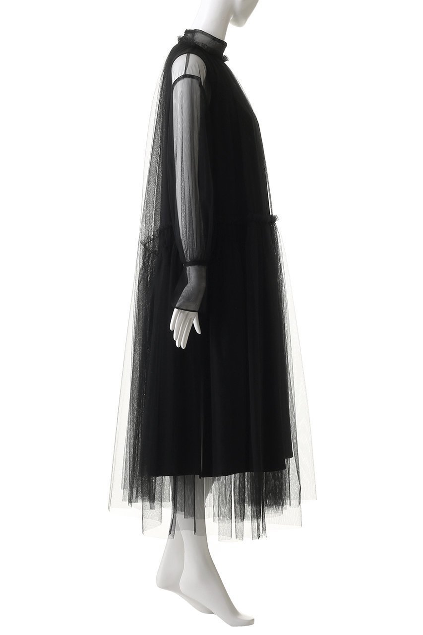 【チカ キサダ/CHIKA KISADA】のチュール レイヤー ワンピース 人気、トレンドファッション・服の通販 founy(ファニー) 　ファッション　Fashion　レディースファッション　Fashion for Women　ワンピース　Dresses　チュニック　Tunic Tops & Dresses　2025年　2025　2025-2026秋冬・A/W　Autumn/Winter 2025–26 AW25–26　インナー　Innerwear　シンプル　Simple, Minimal　チュニック　Tunic, Long Top　チュール　Tulip, Tulip Motif　バランス　Balance, Style Balance　ロング　Long, Long-Length　A/W・秋冬　Autumn/Winter　other-3|ID: prp329100004600394 ipo3291000000032703442