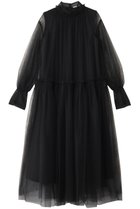 【チカ キサダ/CHIKA KISADA】のチュール レイヤー ワンピース 人気、トレンドファッション・服の通販 founy(ファニー) ファッション Fashion レディースファッション Fashion for Women ワンピース Dresses チュニック Tunic Tops & Dresses インナー Innerwear シンプル Simple, Minimal チュニック Tunic, Long Top チュール Tulip, Tulip Motif バランス Balance, Style Balance ロング Long, Long-Length thumbnail ブラック|ID: prp329100004600394 ipo3291000000035418453