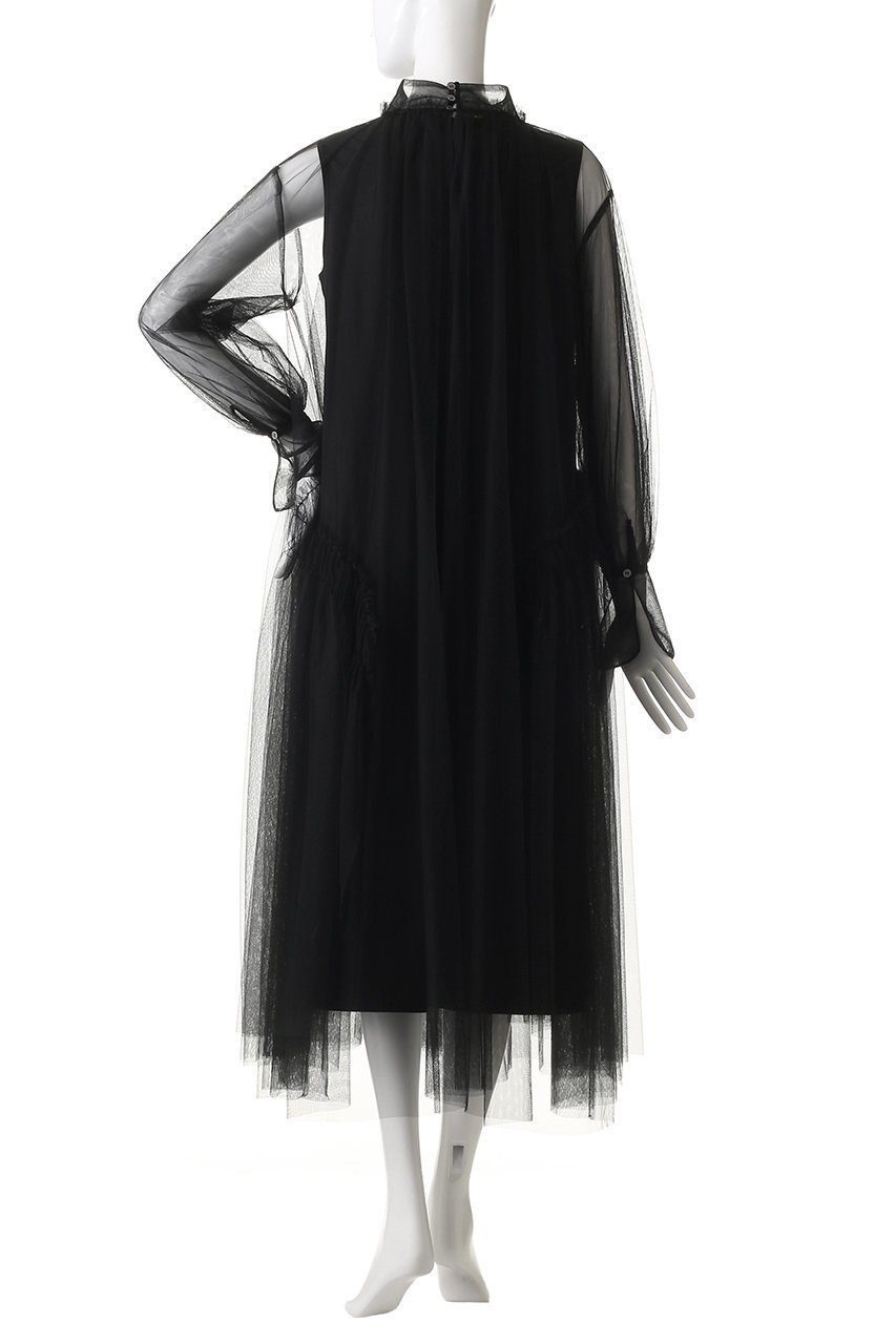 【チカ キサダ/CHIKA KISADA】のチュール レイヤー ワンピース 人気、トレンドファッション・服の通販 founy(ファニー) 　ファッション　Fashion　レディースファッション　Fashion for Women　ワンピース　Dresses　チュニック　Tunic Tops & Dresses　インナー　Innerwear　シンプル　Simple, Minimal　チュニック　Tunic, Long Top　チュール　Tulip, Tulip Motif　バランス　Balance, Style Balance　ロング　Long, Long-Length　other-4|ID: prp329100004600394 ipo3291000000035764994