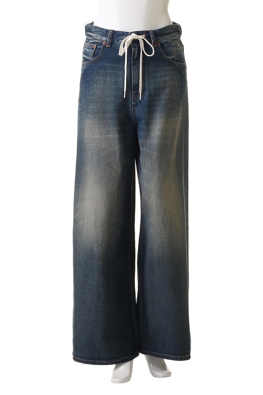 【エムエム6 メゾン マルタン マルジェラ/MM6 Maison Martin Margiela】の5ポケット デニムパンツ 人気、トレンドファッション・服の通販 founy(ファニー) 　ファッション　Fashion　レディースファッション　Fashion for Women　パンツ　Pants & Trousers　デニムパンツ・ジーンズ・美脚デニム　Denim Jeans & Pants　2025年　2025　2025-2026秋冬・A/W　Autumn/Winter 2025–26 AW25–26　デニム　Denim, Jeans Material　バランス　Balance, Style Balance　ポケット　Pocket, Pocket Detail　ワイド　Wide, Wide Fit　A/W・秋冬　Autumn/Winter　other-2|ID: prp329100004600409 ipo3291000000032703540