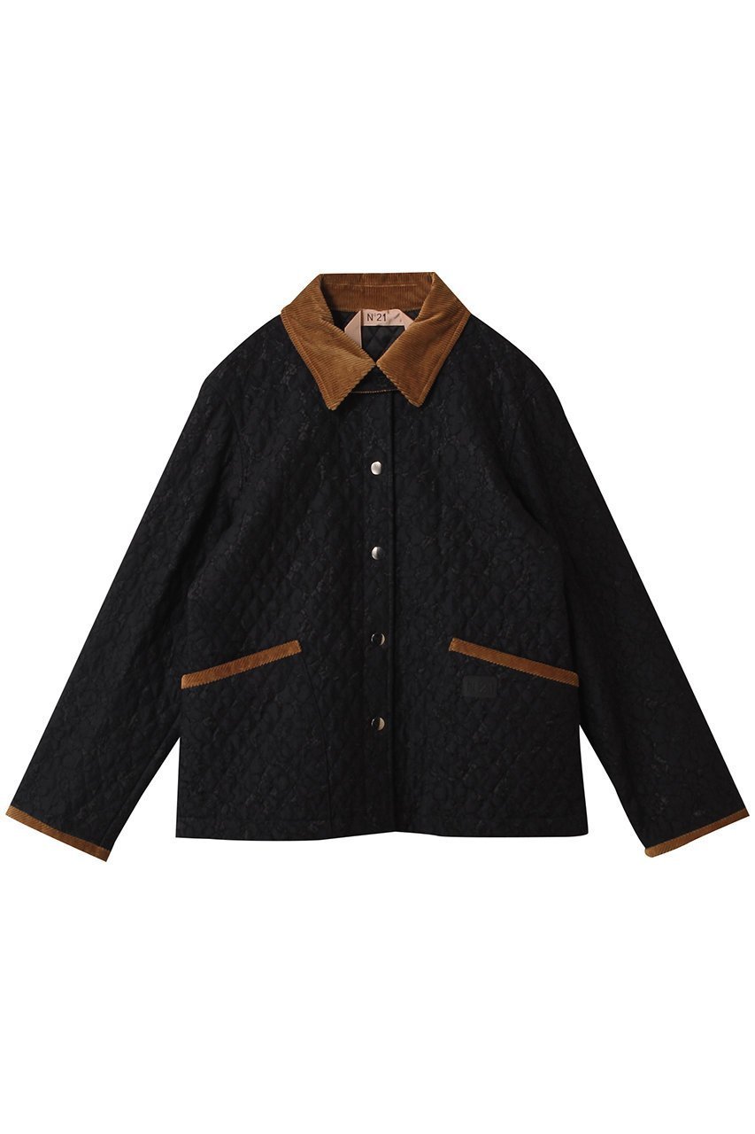【ヌメロ ヴェントゥーノ/N°21】のキルティング ブルゾン インテリア・キッズ・メンズ・レディースファッション・服の通販 founy(ファニー) 　ファッション　Fashion　レディースファッション　Fashion for Women　アウター　Coat / Outerwear Collection　レディースジャケット・軽アウター　Jackets　ブルゾンジャケット・スポーティアウター　Blouson Jackets　2025年　2025　2025-2026秋冬・A/W　Autumn/Winter 2025–26 AW25–26　キルティング　Quilted, Quilting　シルバー　Silver, Metallic Silver　ジャケット　Jacket, Outerwear　ブルゾン　Blouson, Bomber Jacket　ポケット　Pocket, Pocket Detail　A/W・秋冬　Autumn/Winter　ブラック|ID: prp329100004600413 ipo3291000000032703560