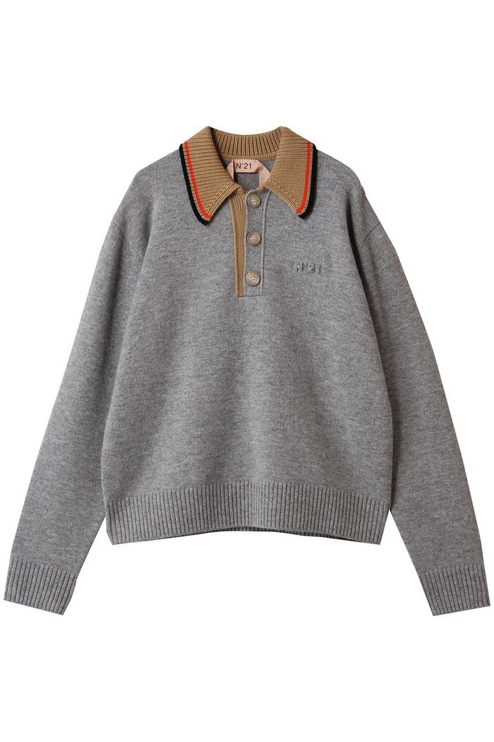 【ヌメロ ヴェントゥーノ/N°21】のポロ ニットトップス インテリア・キッズ・メンズ・レディースファッション・服の通販 founy(ファニー) https://founy.com/ ファッション Fashion レディースファッション Ladies' Fashion Online トップス・カットソー Cut & Sew Tops ニット Knit Tops & Sweaters プルオーバー Pullovers 2025年 2025 2025-2026秋冬・A/W 2025–2026 Fall/Winter Fashion A/W スポーティ Sporty A/W・秋冬 Aw・Autumn/Winter・Fw・Fall-Winter |ID: prp329100004600415 ipo3291000000032703572