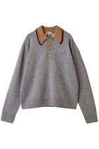 【ヌメロ ヴェントゥーノ/N°21】のポロ ニットトップス グレー|ID: prp329100004600415 ipo3291000000032703574
