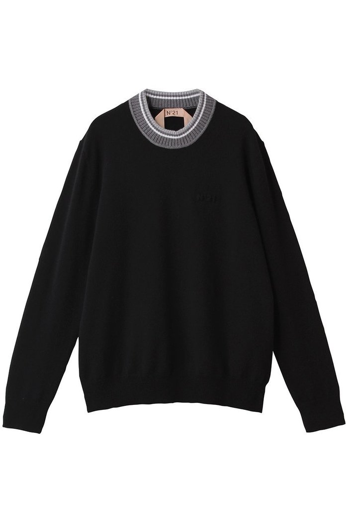 【ヌメロ ヴェントゥーノ/N°21】のクルーネック ニットトップス インテリア・キッズ・メンズ・レディースファッション・服の通販 founy(ファニー) https://founy.com/ ファッション Fashion レディースファッション Ladies' Fashion Online トップス・カットソー Cut & Sew Tops ニット Knit Tops & Sweaters プルオーバー Pullovers 2025年 2025 2025-2026秋冬・A/W 2025–2026 Fall/Winter Fashion A/W シンプル Simple ボトム Bottom A/W・秋冬 Aw・Autumn/Winter・Fw・Fall-Winter |ID: prp329100004600416 ipo3291000000032703579