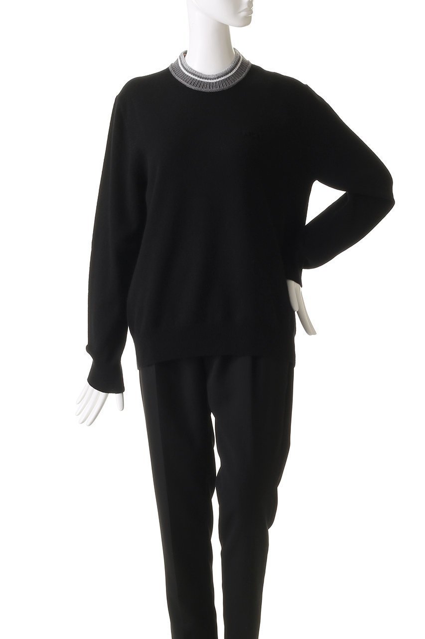 【ヌメロ ヴェントゥーノ/N°21】のクルーネック ニットトップス 人気、トレンドファッション・服の通販 founy(ファニー) 　ファッション　Fashion　レディースファッション　Fashion for Women　トップス・カットソー　Cut & Sew Tops　ニット　Knit Tops & Sweaters　カジュアルプルオーバー・ニットトップス　Pullovers & Knit Tops / Casual Pullovers　シンプル　Simple, Minimal　ボトム　Bottoms, Lower Wear　A/W・秋冬　Autumn/Winter　other-2|ID: prp329100004600416 ipo3291000000035621976