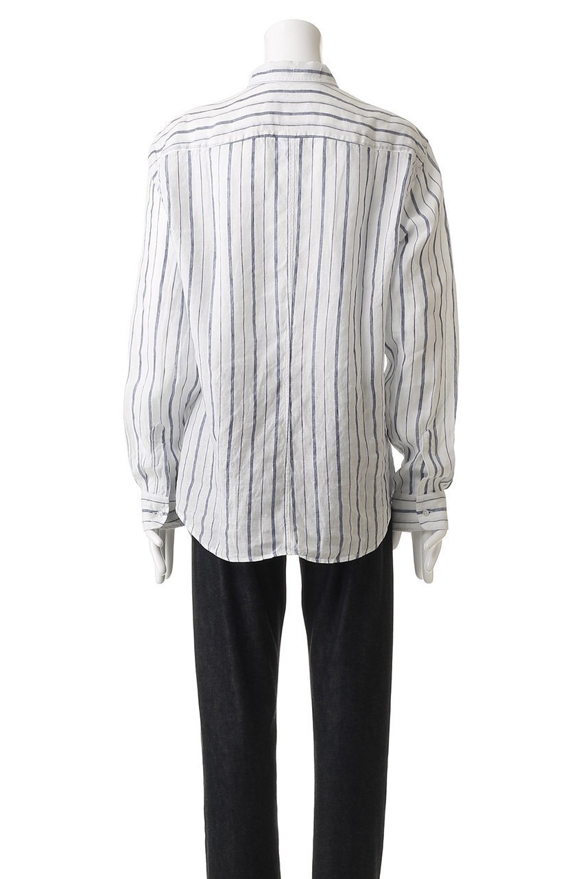 【フランク&アイリーン/Frank&Eileen / MEN】の【MEN】FINBAR イタリアンリネン ストライプシャツ 人気、トレンドファッション・服の通販 founy(ファニー) 　ファッション　Fashion　メンズファッション　Fashion for Men　シンプル　Simple, Minimal　ストライプ　Stripe, Striped Pattern　スリーブ　Sleeve, Long Sleeve / Short Sleeve　フォルム　Silhouette, Form　リネン　Linen, Linen Fabric　ロング　Long, Long-Length　新作・新入荷　New Arrivals / New In　other-4|ID: prp329100004600423 ipo3291000000032703630