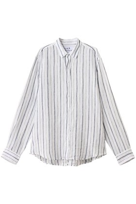 【フランク&アイリーン/Frank&Eileen / MEN】の【MEN】FINBAR イタリアンリネン ストライプシャツ 人気、トレンドファッション・服の通販 founy(ファニー) ファッション Fashion メンズファッション Fashion for Men シンプル Simple, Minimal ストライプ Stripe, Striped Pattern スリーブ Sleeve, Long Sleeve / Short Sleeve フォルム Silhouette, Form リネン Linen, Linen Fabric ロング Long, Long-Length |ID:prp329100004600423