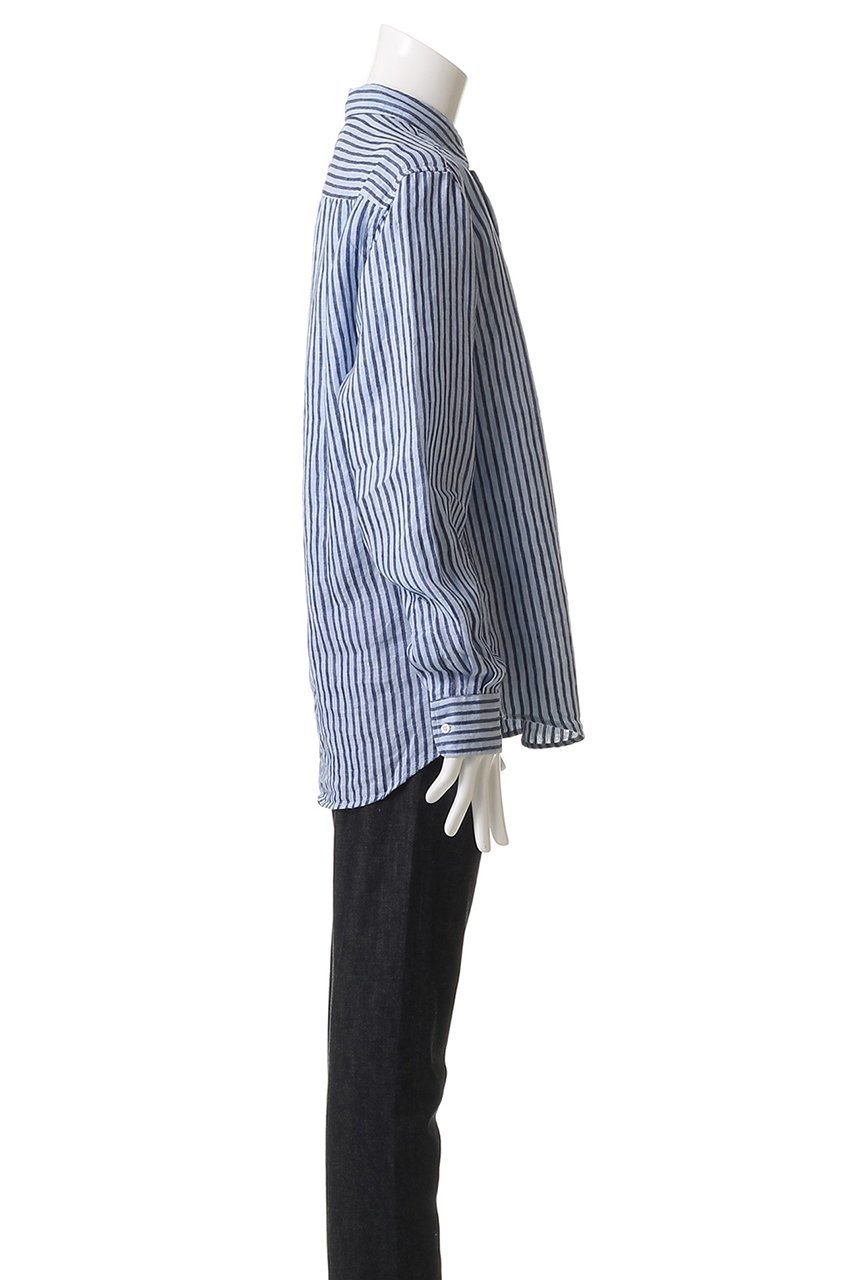 【フランク&アイリーン/Frank&Eileen / MEN】の【MEN】FINBAR イタリアンリネン ライトブルーストライプシャツ 人気、トレンドファッション・服の通販 founy(ファニー) 　ファッション　Fashion　メンズファッション　Fashion for Men　ストライプ　Stripe, Striped Pattern　スリーブ　Sleeve, Long Sleeve / Short Sleeve　センター　Center, Center Line　デニム　Denim, Jeans Material　リネン　Linen, Linen Fabric　ロング　Long, Long-Length　エレガント 上品　Elegant　新作・新入荷　New Arrivals / New In　ビジネス 仕事 通勤　Business / Work / Commuting　other-3|ID: prp329100004600425 ipo3291000000032703644