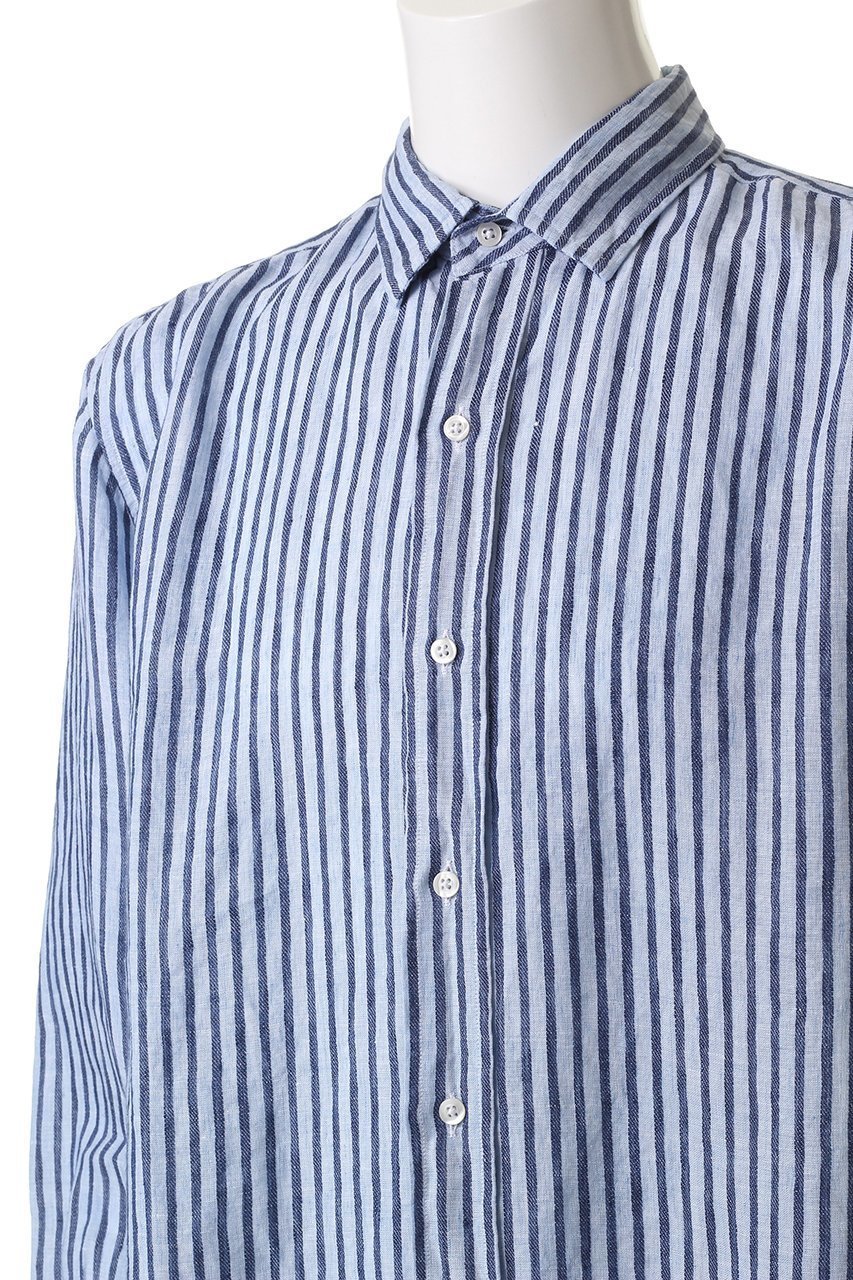 【フランク&アイリーン/Frank&Eileen / MEN】の【MEN】FINBAR イタリアンリネン ライトブルーストライプシャツ 人気、トレンドファッション・服の通販 founy(ファニー) ファッション Fashion メンズファッション Fashion for Men ストライプ Stripe, Striped Pattern スリーブ Sleeve, Long Sleeve / Short Sleeve センター Center, Center Line デニム Denim, Jeans Material リネン Linen, Linen Fabric ロング Long, Long-Length エレガント 上品 Elegant ビジネス 仕事 通勤 Business / Work / Commuting other-5|ID: prp329100004600425 ipo3291000000035765096
