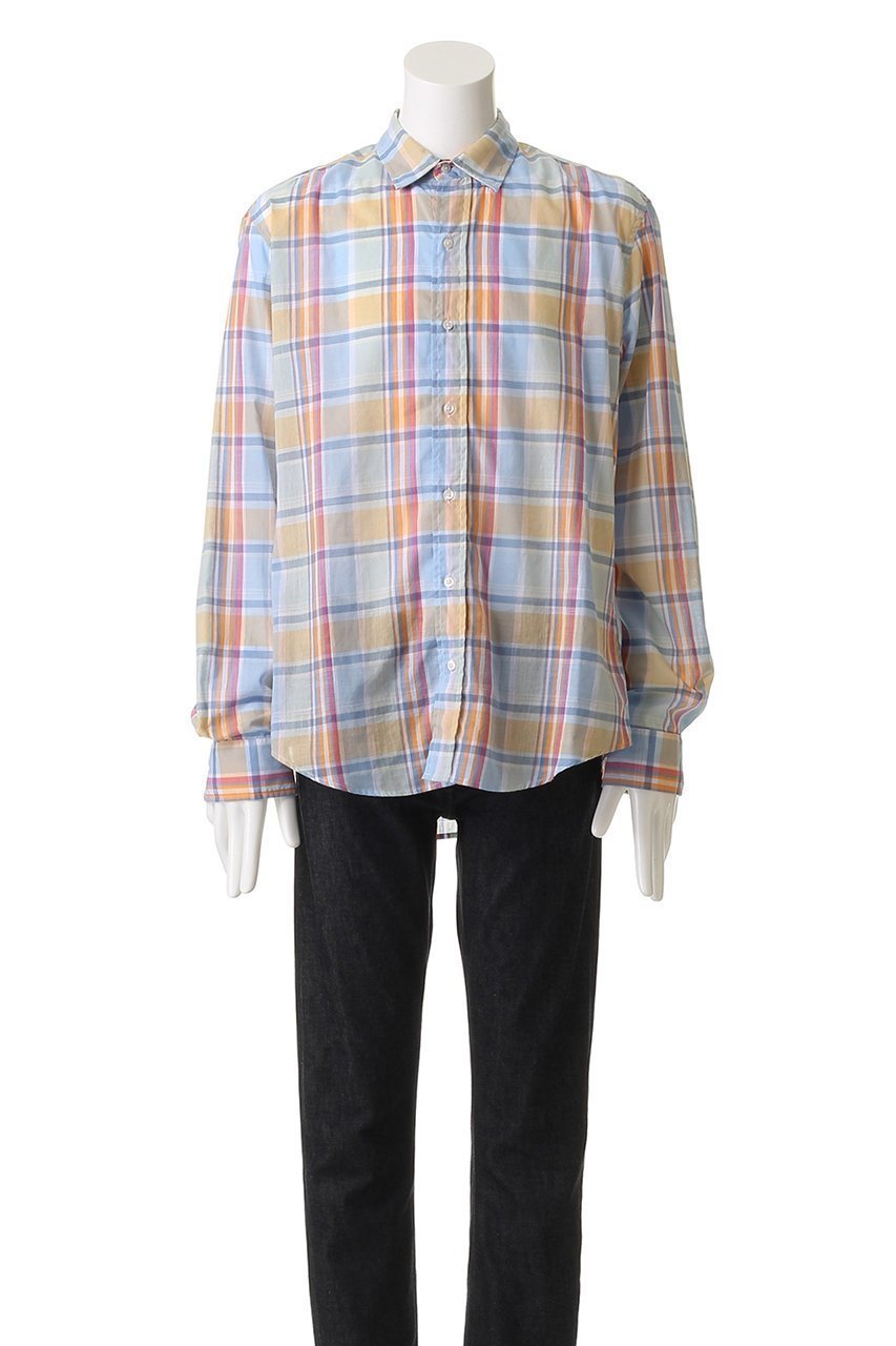 【フランク&アイリーン/Frank&Eileen / MEN】の【MEN】FINBAR イタリアンコットン マルチチェックシャツ 人気、トレンドファッション・服の通販 founy(ファニー) 　ファッション　Fashion　メンズファッション　Fashion for Men　スラックス　Slacks, Dress Pants　スリーブ　Sleeve, Long Sleeve / Short Sleeve　チェック　Check, Plaid, Tartan　デニム　Denim, Jeans Material　ロング　Long, Long-Length　新作・新入荷　New Arrivals / New In　無地　Plain, Solid Color　other-2|ID: prp329100004600434 ipo3291000000032703713